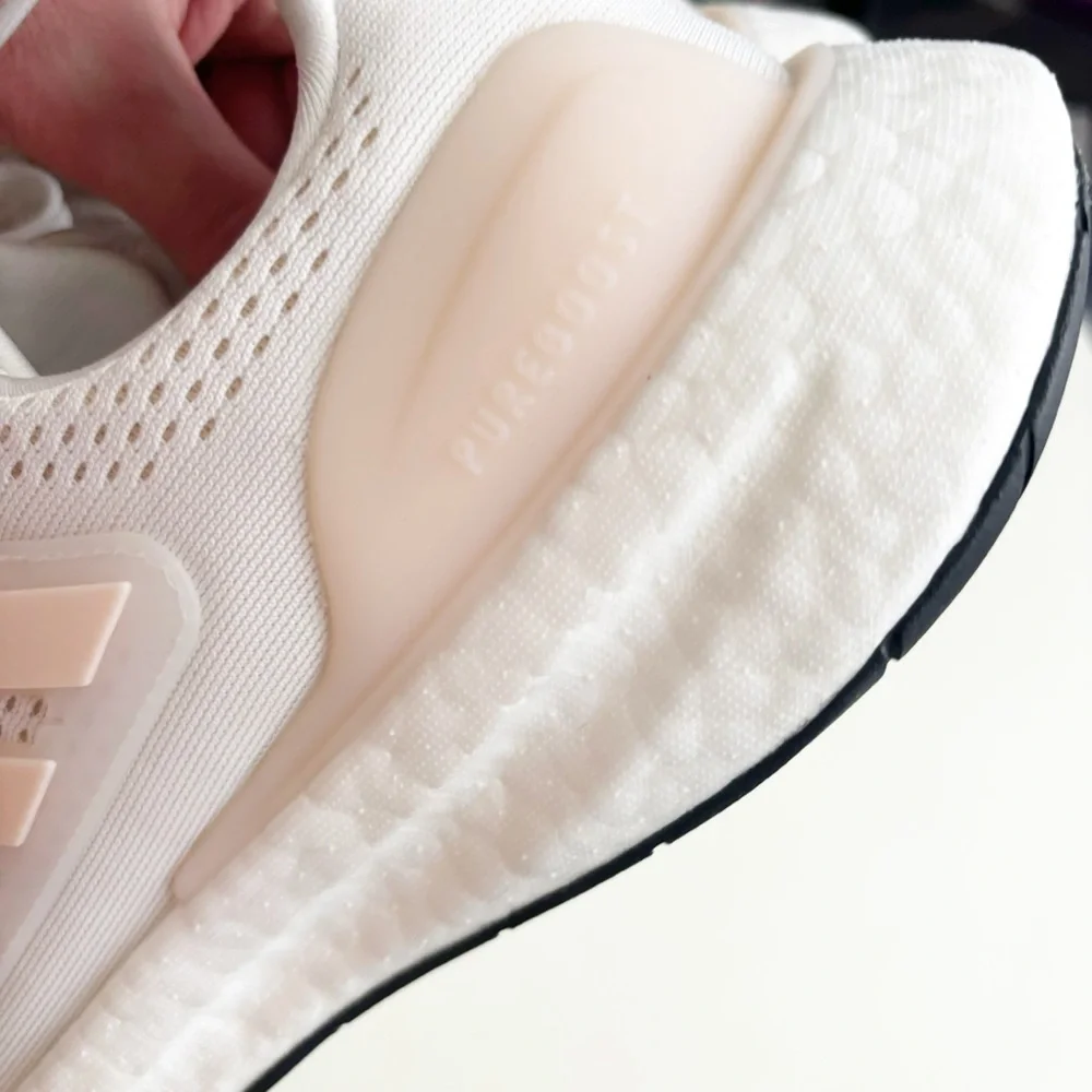 Adidas Women’s Pureboost 23 Running Shoes Size 10.5 White Pink - Picture 7 of 12